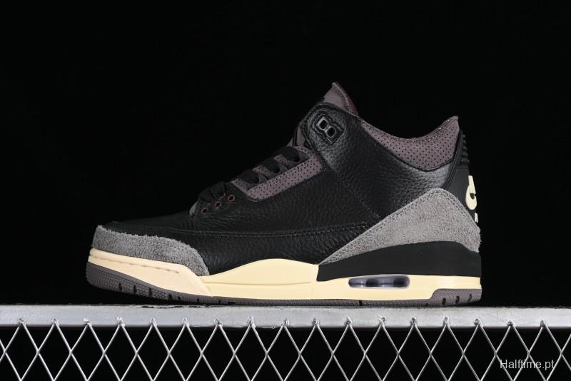 Nike A Ma Maniere x Air Jordan 3 Retro Black Sneakers - FZ4811-001