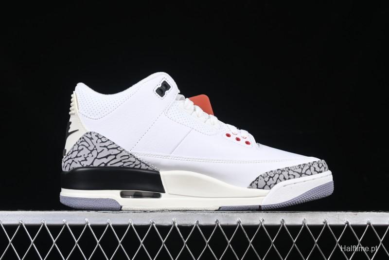 Nike Air Jordan 3 Retro White Cement Reimagined Basketball Shoes - DN3707-100