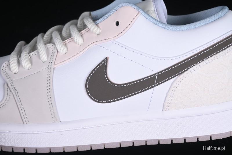 Nike Air Jordan 1 Low AJ1 Carved Pink Low-Top Casual Sneakers - IB8859-101