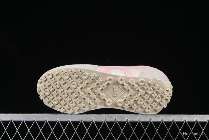 Asics Vintage-Style Sneakers - Soft Pink & Neutral Beige