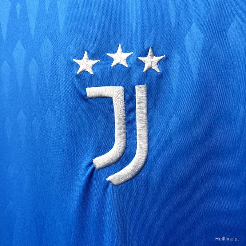 23/24 Juventus Blue Goalkeeper Jersey