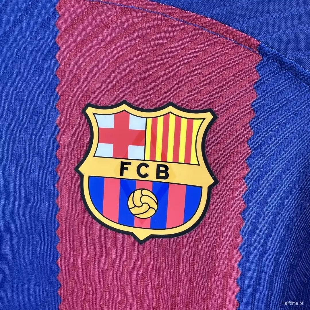 Player Version 23/24 Barcelona Home Rolling Stones Special Jersey