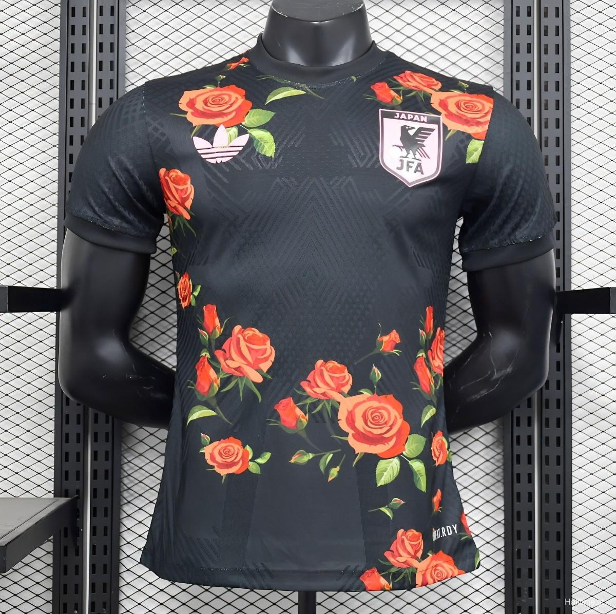 Player Version 2023 Japan Black Rose Jersey Halftime