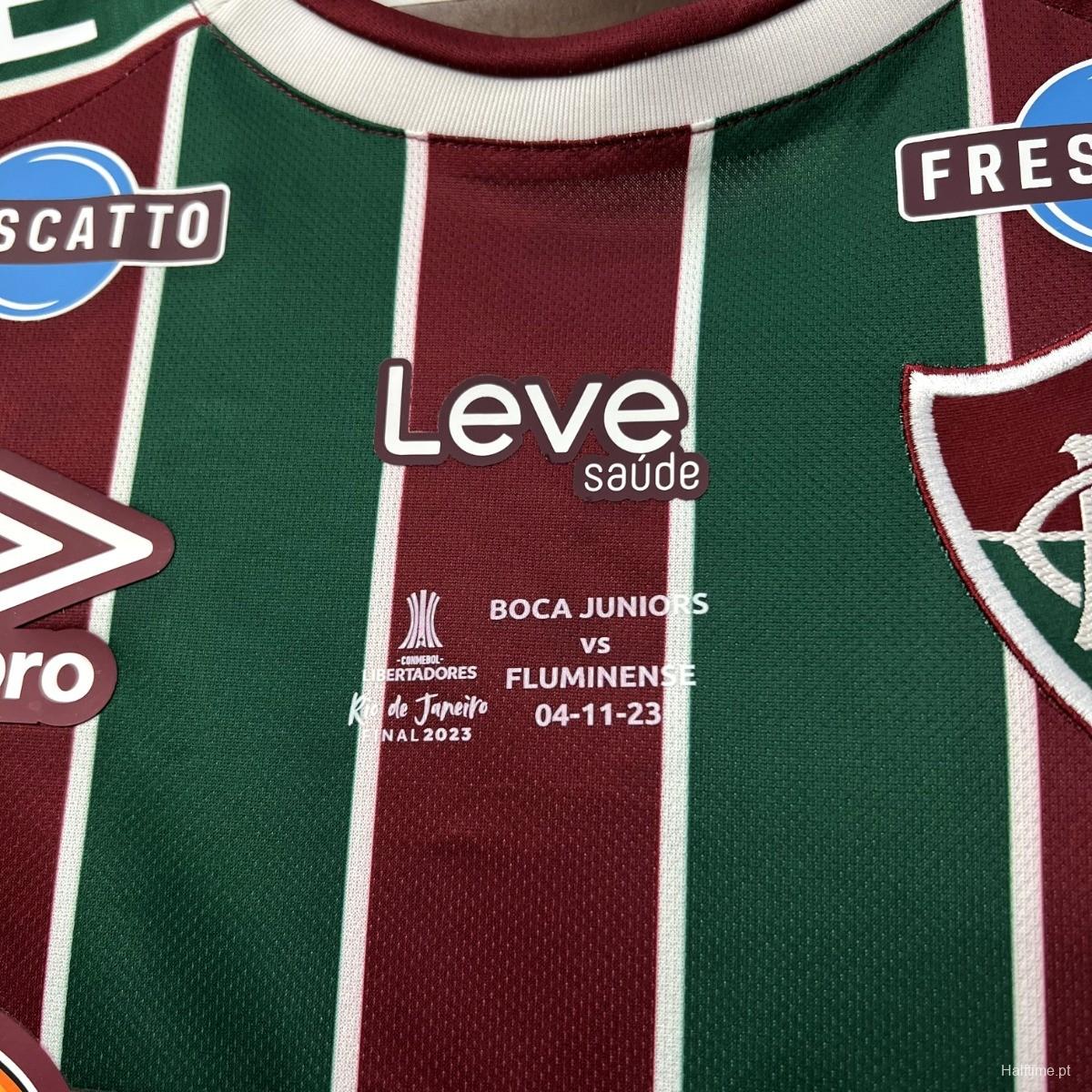 23/24 Fluminense Home Final Match Jersey With All Sponsors And Patch