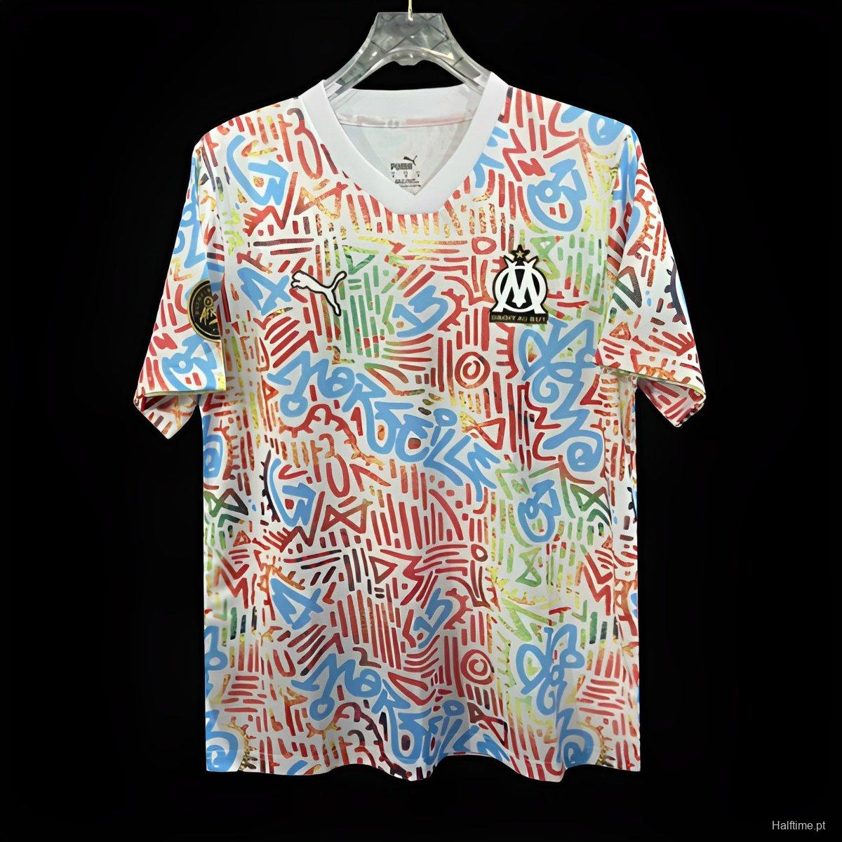 24/25 Olympique Marseille Africa White Special Pre-Match Jersey