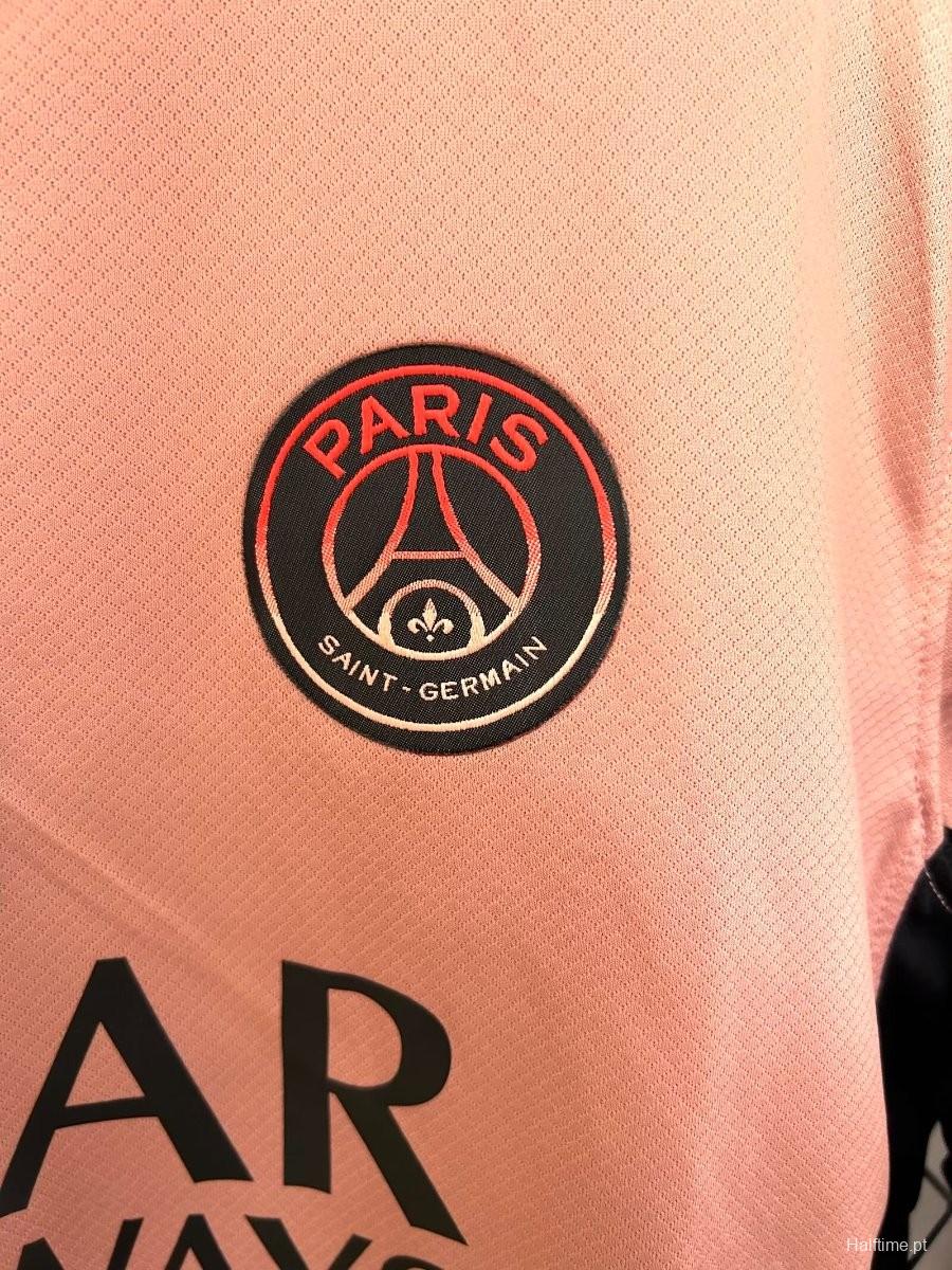 24/25 PSG Third Pink Long Sleeve Jersey