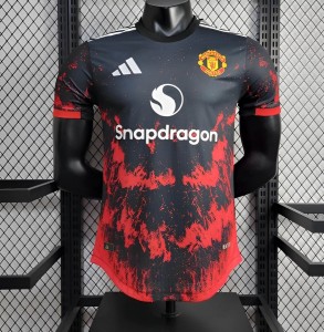 Player Version 24/25  Manchester United Black/Red Special Jersey