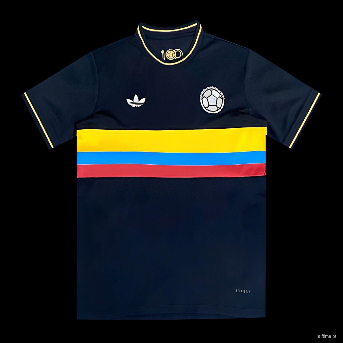 2024 Colombia 100th Anniversary Goalkeeper Jersey Halftime