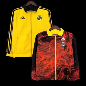 24/25 Real Madrid Yellow/Red Reversible Windbreaker