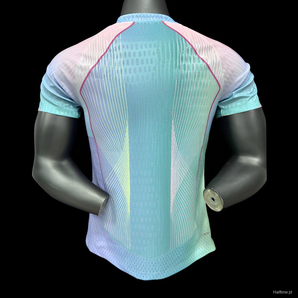 Player Version 25/26 FC Barcelona Mint Green with Pink Trim Jersey